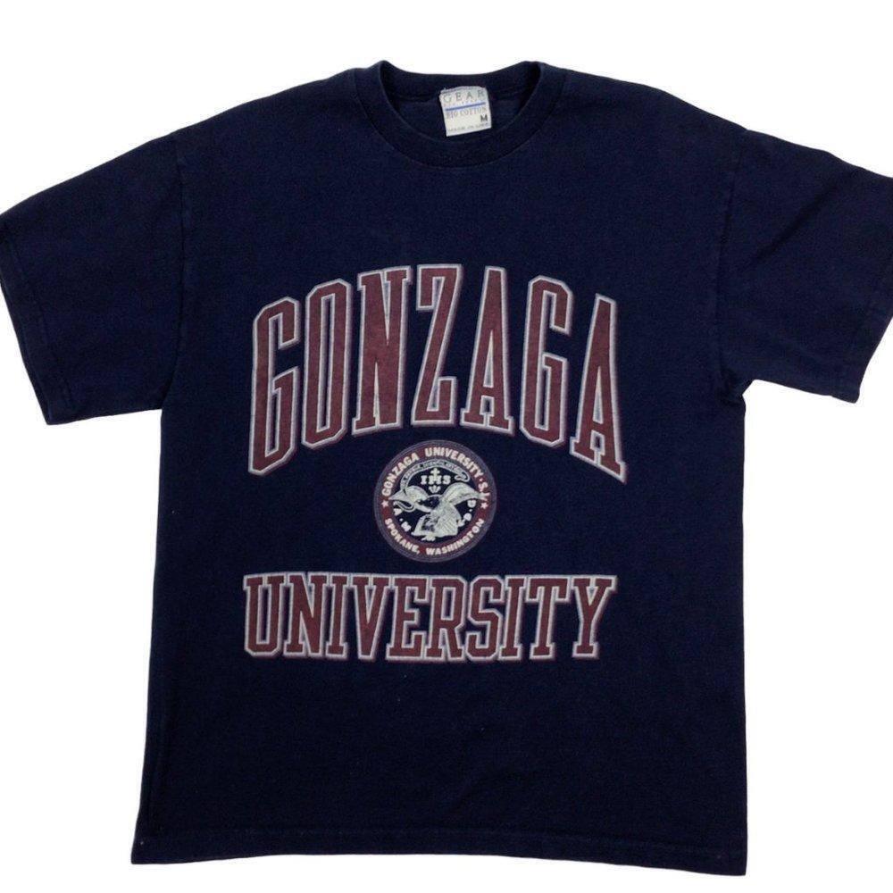 Gonzaga Bulldogs Made In The Usa Large Front Graphic Shirt Gift